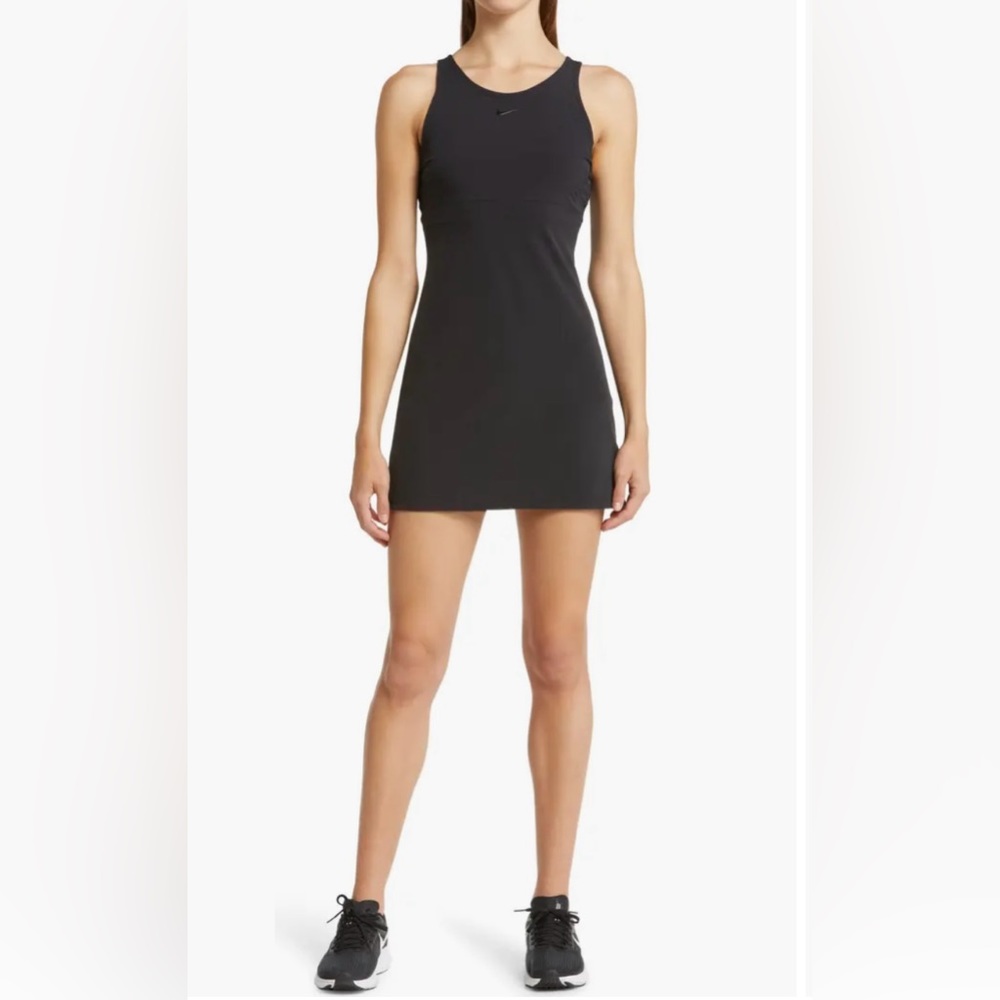 Nike black dress with built in shorts